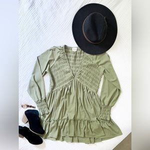 Peach Love Smock dress